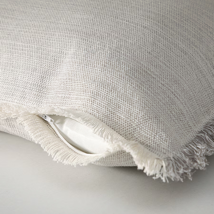 50cm x 50cm Fringed Cotton/Poly Cushion