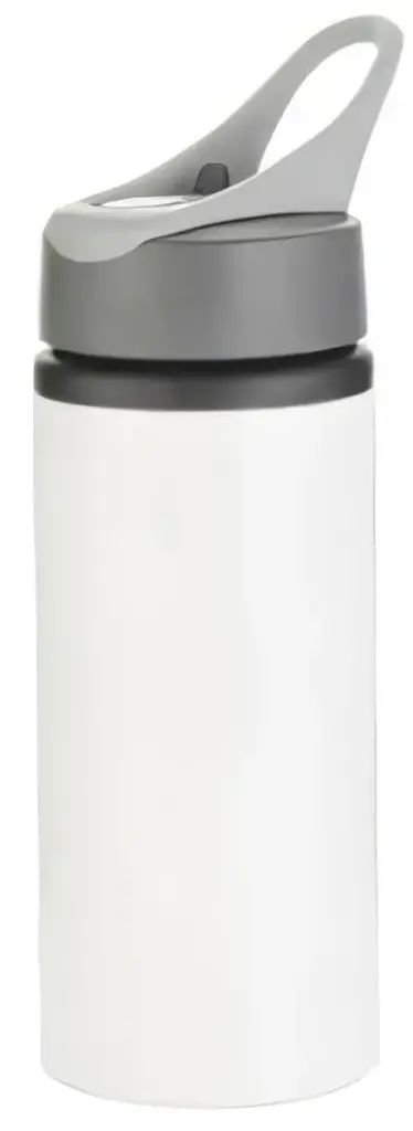 Aluminium Drink Bottle 600ml (White)